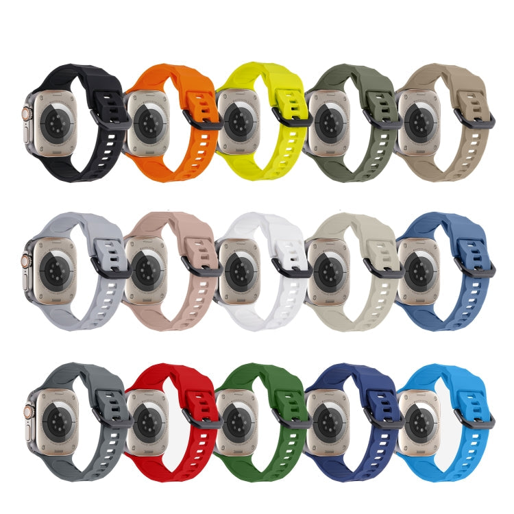 Ripple Silicone Sports Watch Band, For Apple Watch 5 44mm