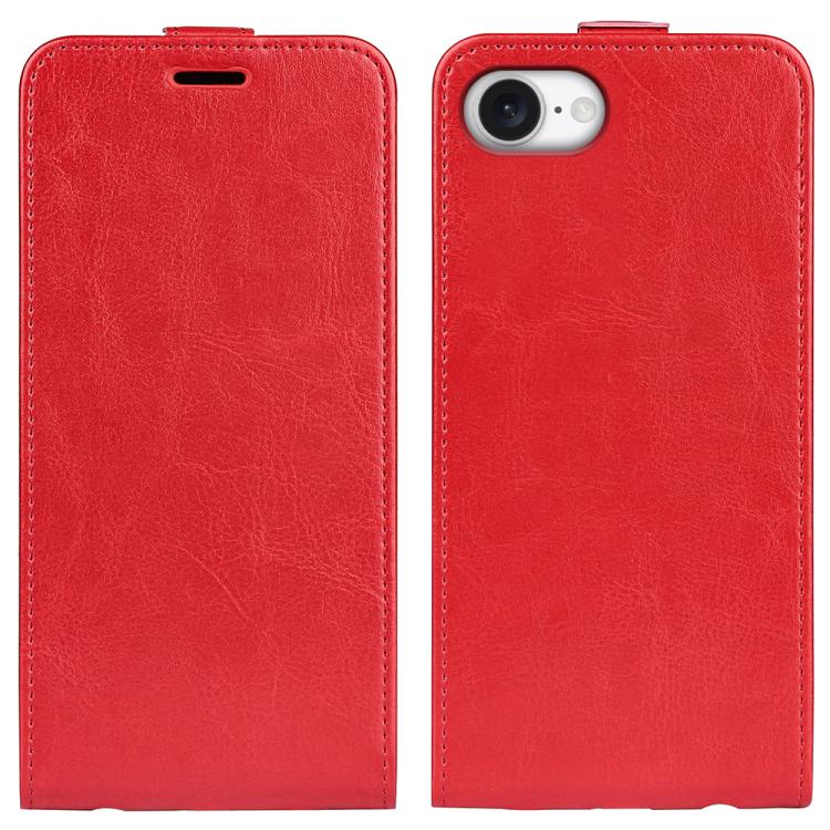 R64 Texture Single Vertical Flip Leather Phone Case, For iPhone 17e / 16e, For iPhone 17 Pro Max, For iPhone 17 Pro, For iPhone 17, For iPhone Air, For iPhone 16 Pro Max