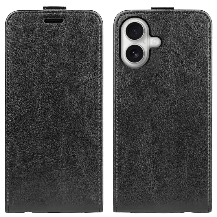 R64 Texture Single Vertical Flip Leather Phone Case, For iPhone 17e / 16e, For iPhone 17 Pro Max, For iPhone 17 Pro, For iPhone 17, For iPhone Air, For iPhone 16 Pro Max