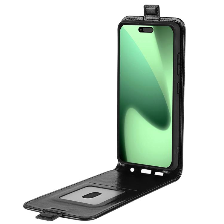 R64 Texture Single Vertical Flip Leather Phone Case, For iPhone 17e / 16e, For iPhone 17 Pro Max, For iPhone 17 Pro, For iPhone 17, For iPhone Air, For iPhone 16 Pro Max