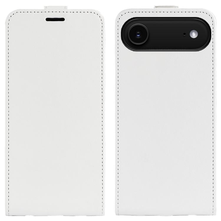 R64 Texture Single Vertical Flip Leather Phone Case, For iPhone 17e / 16e, For iPhone 17 Pro Max, For iPhone 17 Pro, For iPhone 17, For iPhone Air, For iPhone 16 Pro Max