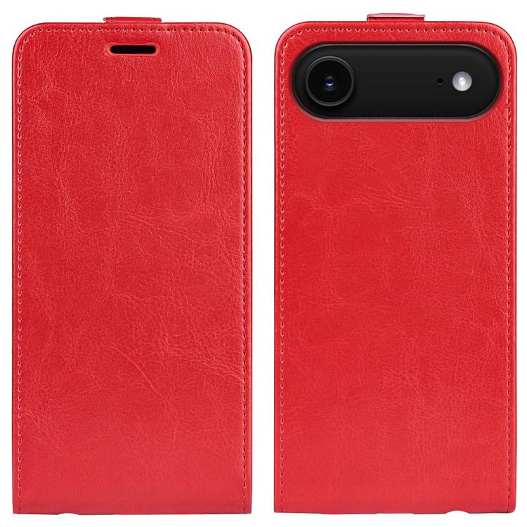 R64 Texture Single Vertical Flip Leather Phone Case, For iPhone 17e / 16e, For iPhone 17 Pro Max, For iPhone 17 Pro, For iPhone 17, For iPhone Air, For iPhone 16 Pro Max