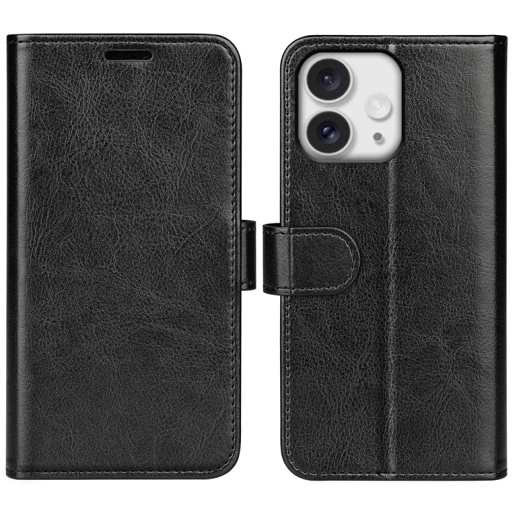 R64 Texture Horizontal Flip Leather Phone Case, For iPhone 17e / 16e, For iPhone 17 Pro Max, For iPhone 17 Pro, For iPhone 17, For iPhone Air, For iPhone 16 Pro Max
