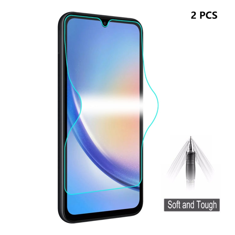 2pcs ENKAY Hat-Prince Full Glue Coverage Soft Explosion-proof Hydrogel Film, For Samsung Galaxy A07, For Samsung Galaxy A17, For Samsung Galaxy M56, For Samsung Galaxy F16 / M16, For Samsung Galaxy F06 / M06, For Samsung Galaxy A36 5G / A56 5G...