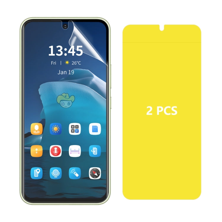 2pcs ENKAY Hat-Prince Full Glue Coverage Soft Explosion-proof Hydrogel Film, For Samsung Galaxy A07, For Samsung Galaxy A17, For Samsung Galaxy M56, For Samsung Galaxy F16 / M16, For Samsung Galaxy F06 / M06, For Samsung Galaxy A36 5G / A56 5G...