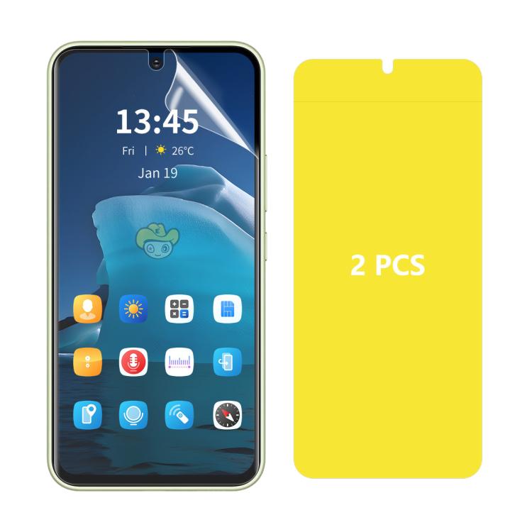 2pcs ENKAY Hat-Prince Full Glue Coverage Soft Explosion-proof Hydrogel Film, For Samsung Galaxy A07, For Samsung Galaxy A17, For Samsung Galaxy M56, For Samsung Galaxy F16 / M16, For Samsung Galaxy F06 / M06, For Samsung Galaxy A36 5G / A56 5G...