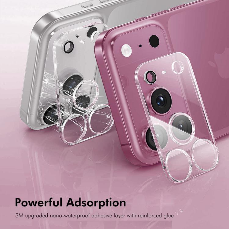 2pcs ENKAY Hat-Prince 9H Rear Camera Lens Tempered Glass Film, For iPhone 17e / 16e, For iPhone 17 Pro Max, For iPhone 17 Pro, For iPhone 17, For iPhone Air, For iPhone 16 Pro / 16 Pro Max, For iPhone 16 / 16 Plus, For iPhone 15 Pro / 15 Pro Max...