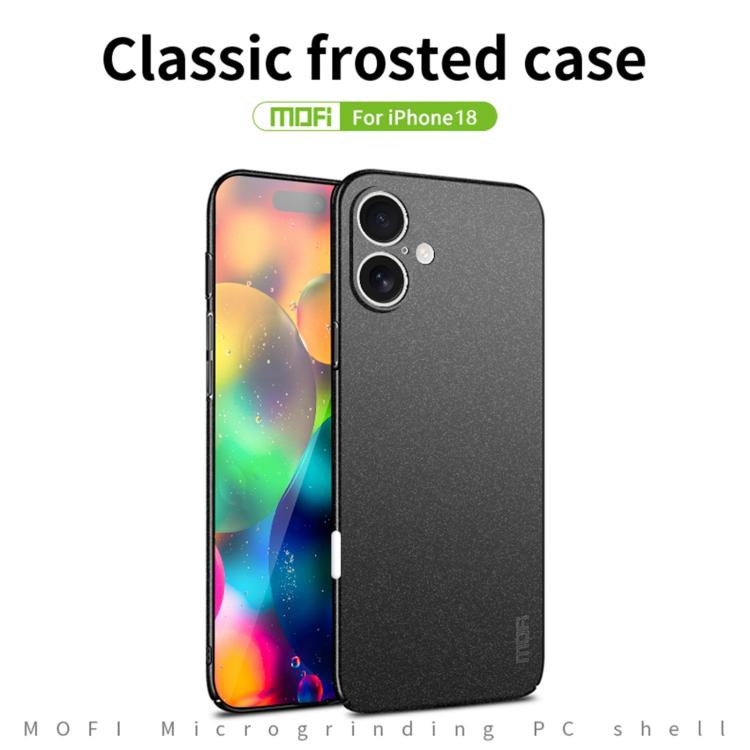 MOFI Fandun Series Frosted PC Ultra-thin All-inclusive Phone Case, For iPhone 17e / 16e, For iPhone 17 Pro Max, For iPhone 17 Pro, For iPhone 17