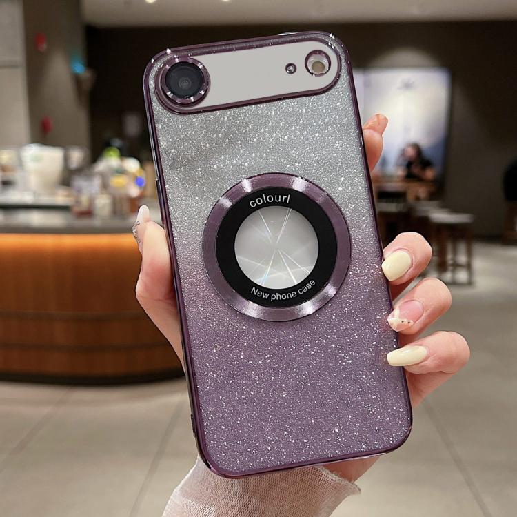 Gradient Glitter Electroplating MagSafe TPU Phone Case, For iPhone 17, For iPhone Air, For iPhone 16 Pro Max