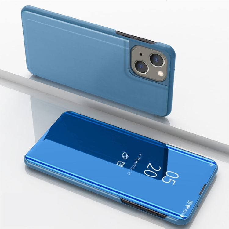 Plated Mirror Horizontal Flip Leather Phone Case with Holder, For iPhone 15 Pro Max, For iPhone 15 Pro, For iPhone 15 Plus