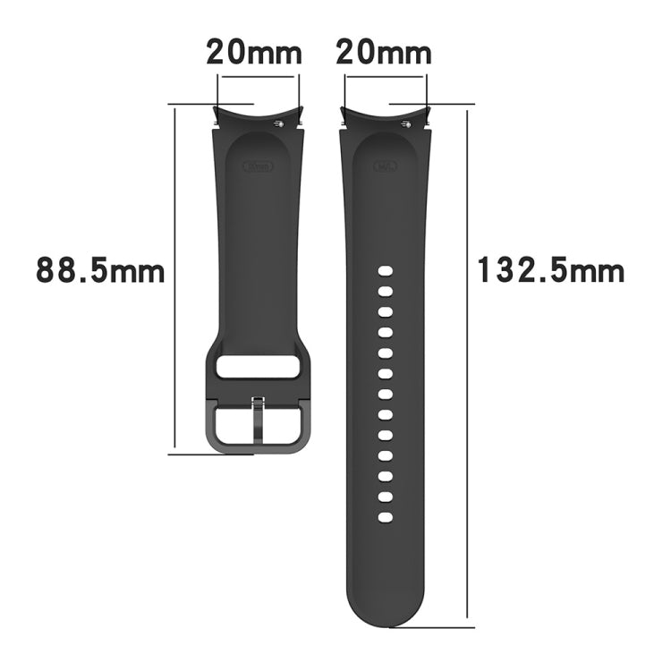 JUNSUNMAY Silicone Adjustable Strap + Full Coverage PMMA Screen Protector Kit, For Samsung Galaxy Watch6 44mm
