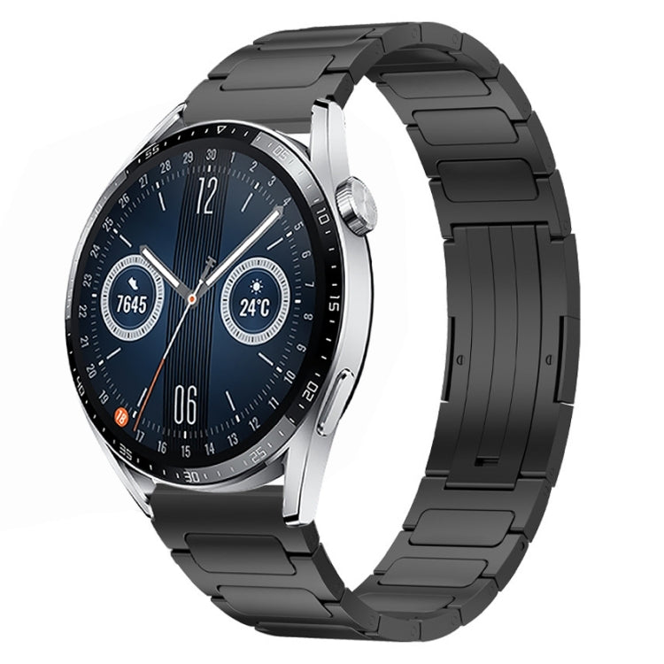 22mm I-Shaped Titanium Alloy Watch Band, For Honor Watch GS 3, For Huawei Watch GT3 46mm, For Huawei Watch GT Runner, For Huawei Watch 3 Pro, For Huawei Watch 3, For Huawei GT2 Pro, For Huawei GT2 46mm
