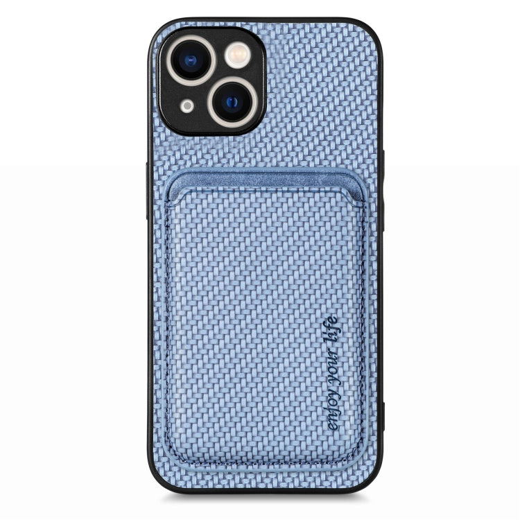 Carbon Fiber Leather Card Magsafe Phone Case, For iPhone 15