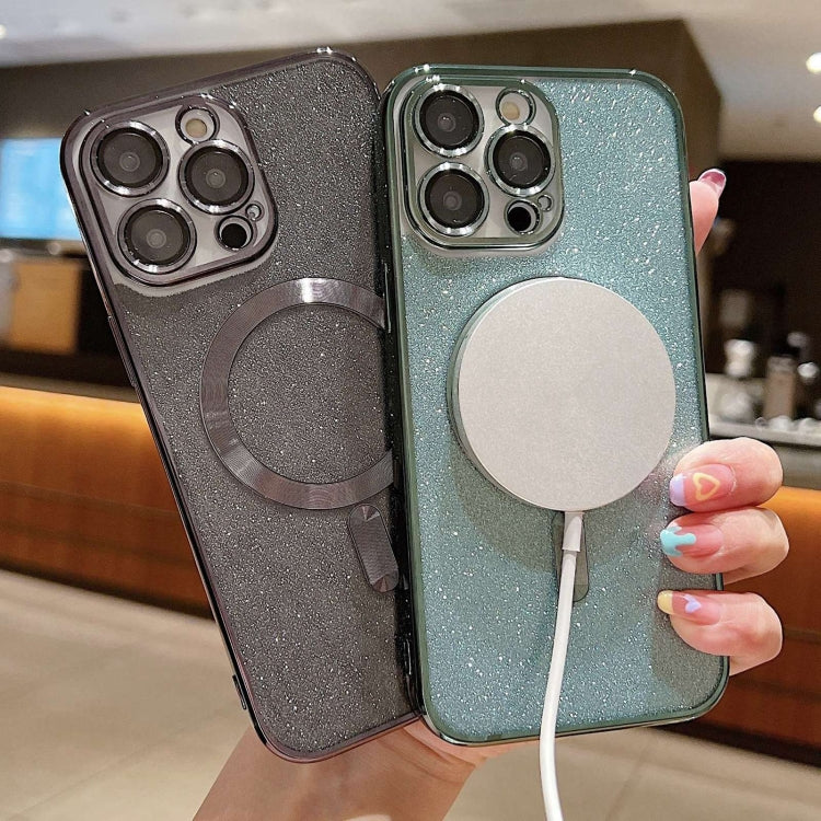 Glitter Electroplating MagSafe TPU Phone Case, For iPhone 15, For iPhone 14 Plus, For iPhone 14