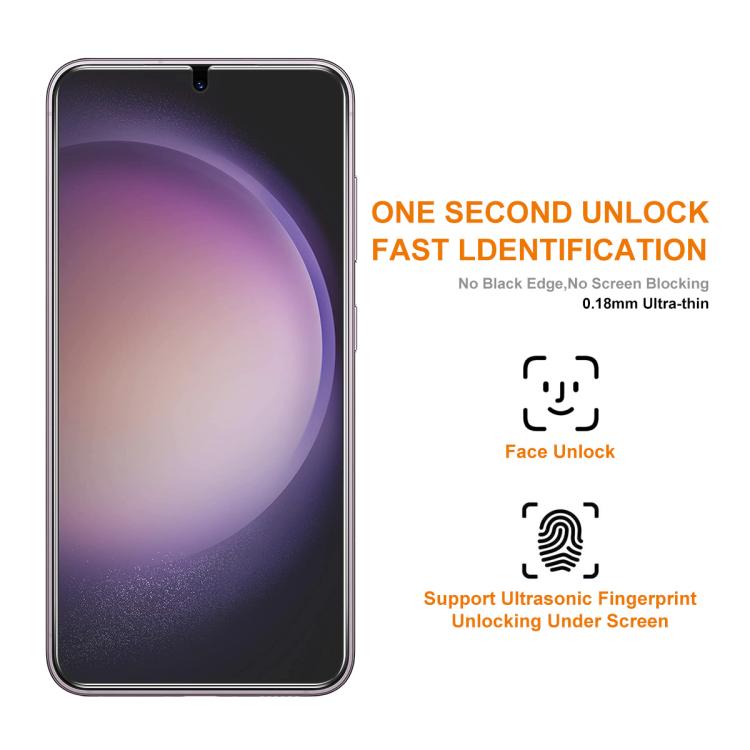 2pcs ENKAY 0.18mm High Aluminum-silicon Tempered Glass Film, Support Ultrasonic Fingerprint Unclock, For Samsung Galaxy S26+ 5G, For Samsung Galaxy S26 Ultra 5G, For Samsung Galaxy S26 5G, For Samsung Galaxy S24 Ultra 5G, For Samsung Galaxy S24+ 5G...