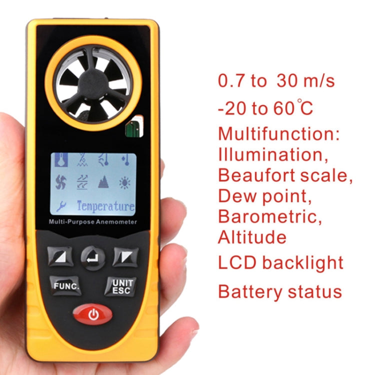 GM8910 Multi-purpose Anemometer