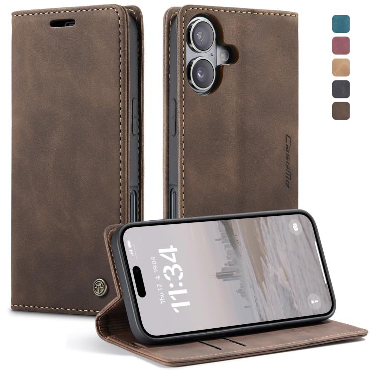 CaseMe 013 Multifunctional Horizontal Flip Leather Phone Case, For iPhone 16