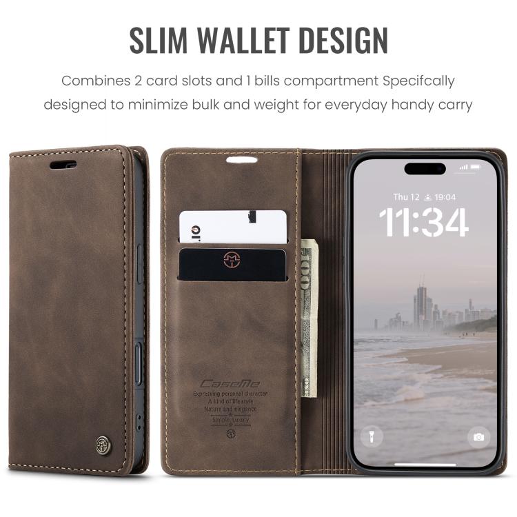CaseMe 013 Multifunctional Horizontal Flip Leather Phone Case, For iPhone 16