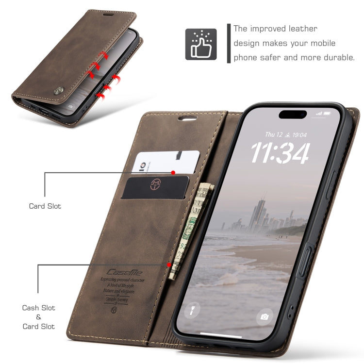 CaseMe 013 Multifunctional Horizontal Flip Leather Phone Case, For iPhone 16