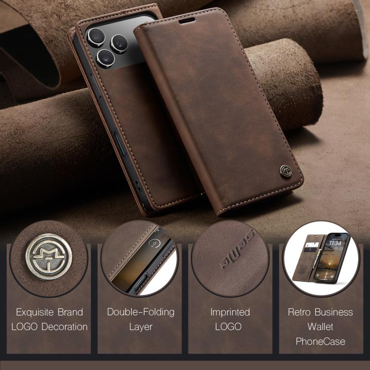 CaseMe 013 Multifunctional Horizontal Flip Leather Phone Case, For iPhone 16