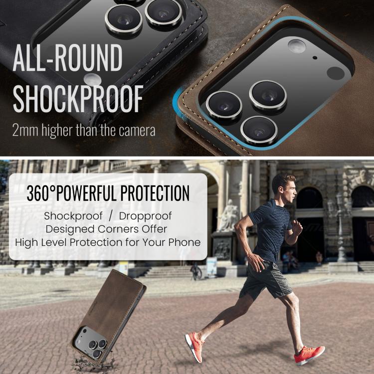 CaseMe 013 Multifunctional Horizontal Flip Leather Phone Case, For iPhone 16