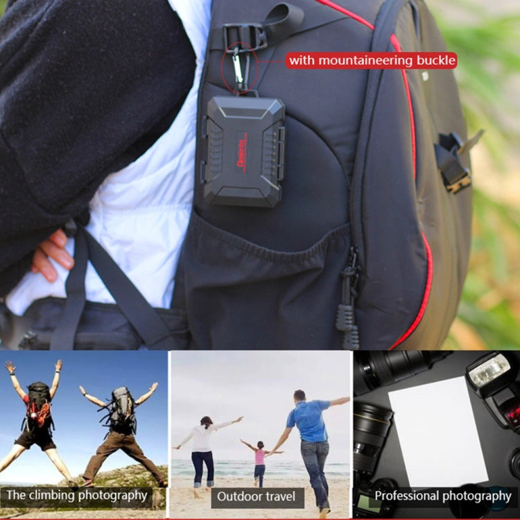 Desiontal SD / TF / XQD / CF / SIM / TF Storage Card Memory Card Organizer Outdoor Portable Waterproof Box, LP-E8