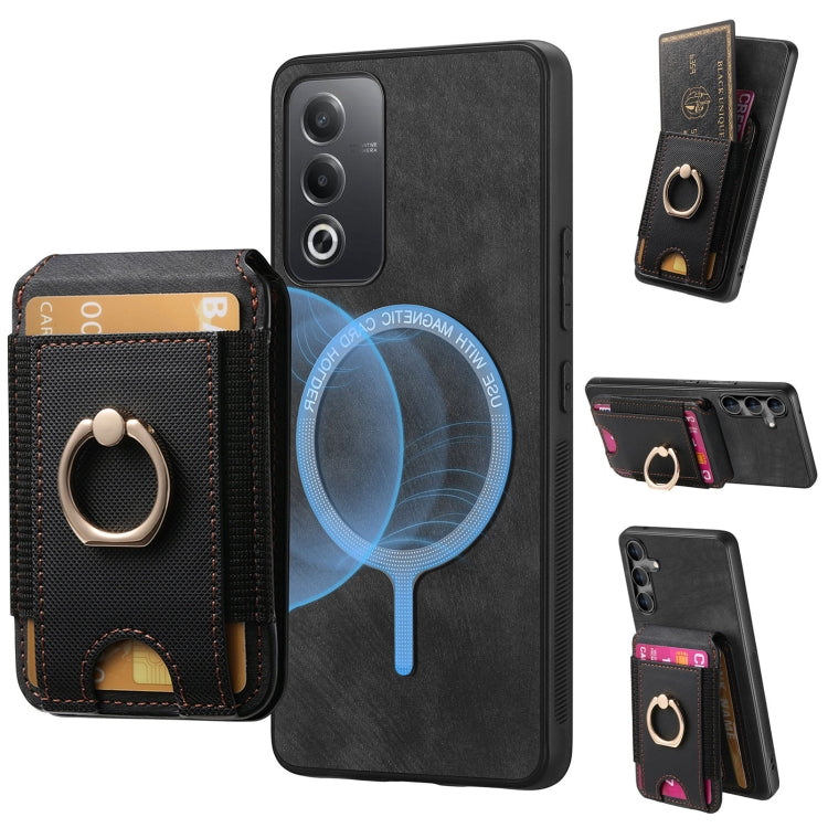Retro Splitable Magnetic Stand Card Bag Leather Phone Case, For OPPO Reno6 5G, For OPPO Reno6 Pro 5G, For OPPO Reno6 Pro+, For OPPO F19