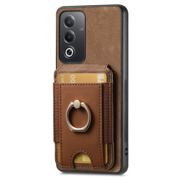 Retro Splitable Magnetic Stand Card Bag Leather Phone Case, For OPPO F19 Pro+, For OPPO F19 Pro, For OPPO Reno5 5G, For OPPO A15