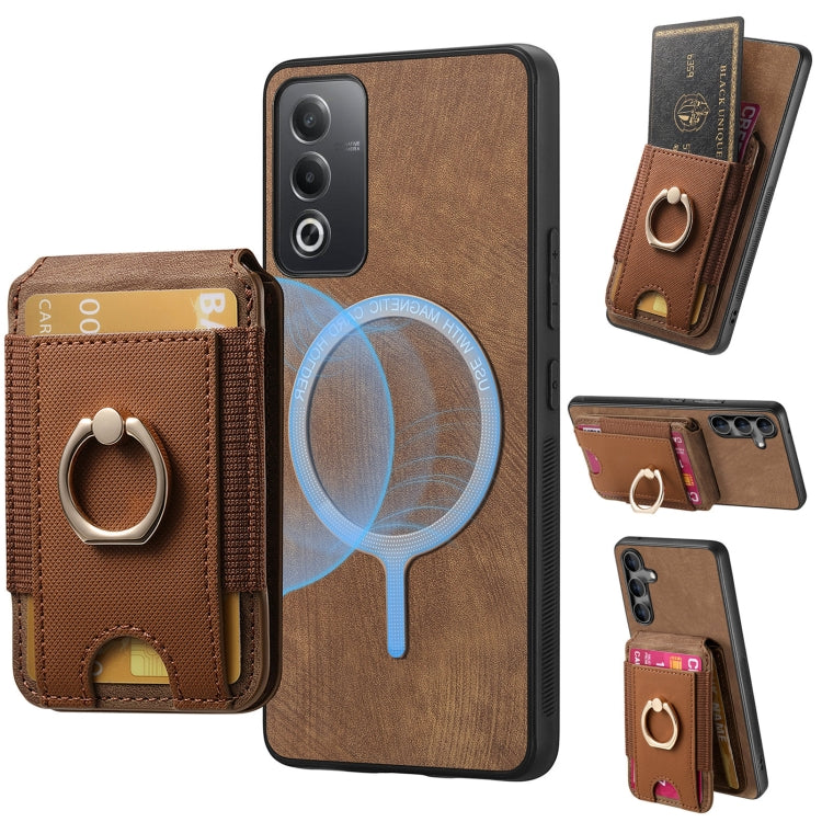 Retro Splitable Magnetic Stand Card Bag Leather Phone Case, For OPPO F19 Pro+, For OPPO F19 Pro, For OPPO Reno5 5G, For OPPO A15