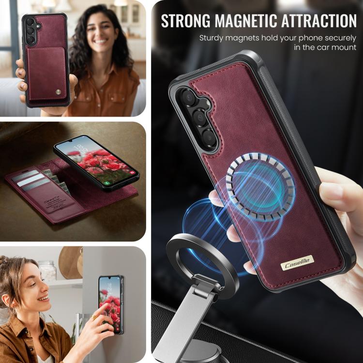 CaseMe C49 Magnetic RFID Blocking Detachable Wallet Leather Phone Case, For Samsung Galaxy S23 FE 5G, For Samsung Galaxy A54 5G, For Samsung Galaxy S23 Ultra 5G, For Samsung Galaxy S23+ 5G