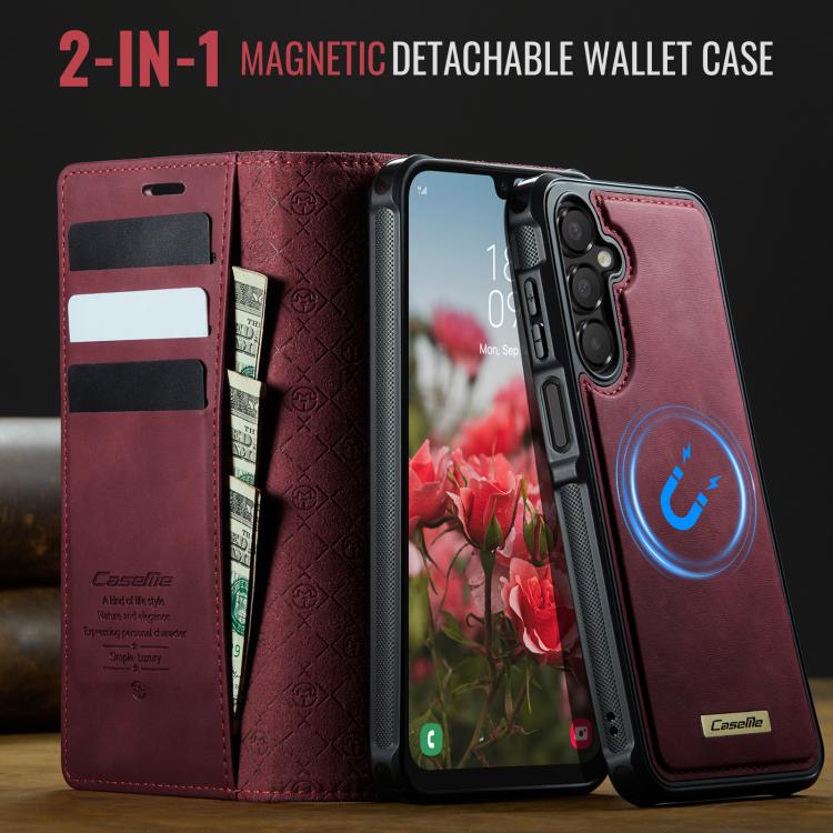 CaseMe C49 Magnetic RFID Blocking Detachable Wallet Leather Phone Case, For Samsung Galaxy S23 FE 5G, For Samsung Galaxy A54 5G, For Samsung Galaxy S23 Ultra 5G, For Samsung Galaxy S23+ 5G