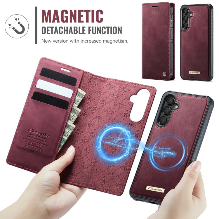 CaseMe C49 Magnetic RFID Blocking Detachable Wallet Leather Phone Case, For Samsung Galaxy S23 FE 5G, For Samsung Galaxy A54 5G, For Samsung Galaxy S23 Ultra 5G, For Samsung Galaxy S23+ 5G