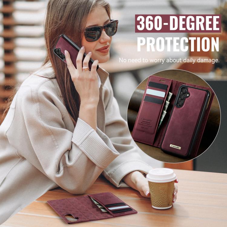 CaseMe C49 Magnetic RFID Blocking Detachable Wallet Leather Phone Case, For Samsung Galaxy S23 FE 5G, For Samsung Galaxy A54 5G, For Samsung Galaxy S23 Ultra 5G, For Samsung Galaxy S23+ 5G