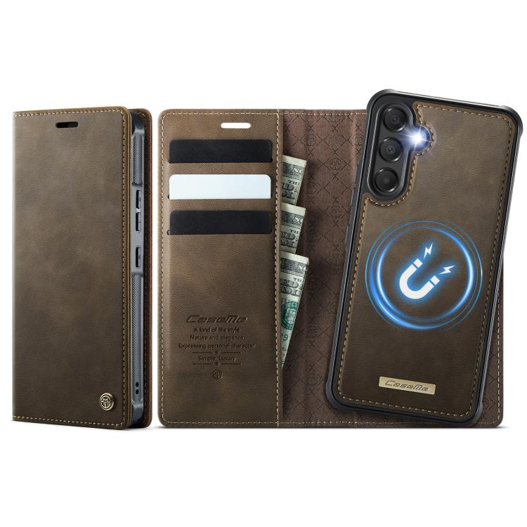 CaseMe C49 Magnetic RFID Blocking Detachable Wallet Leather Phone Case, For Samsung Galaxy S23 FE 5G, For Samsung Galaxy A54 5G, For Samsung Galaxy S23 Ultra 5G, For Samsung Galaxy S23+ 5G