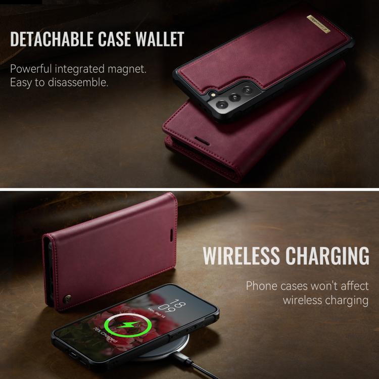 CaseMe C49 Magnetic RFID Blocking Detachable Wallet Leather Phone Case, For Samsung Galaxy S21+ 5G, For Samsung Galaxy S21 Ultra 5G, For Samsung Galaxy S20 Ultra, For Samsung Galaxy S20