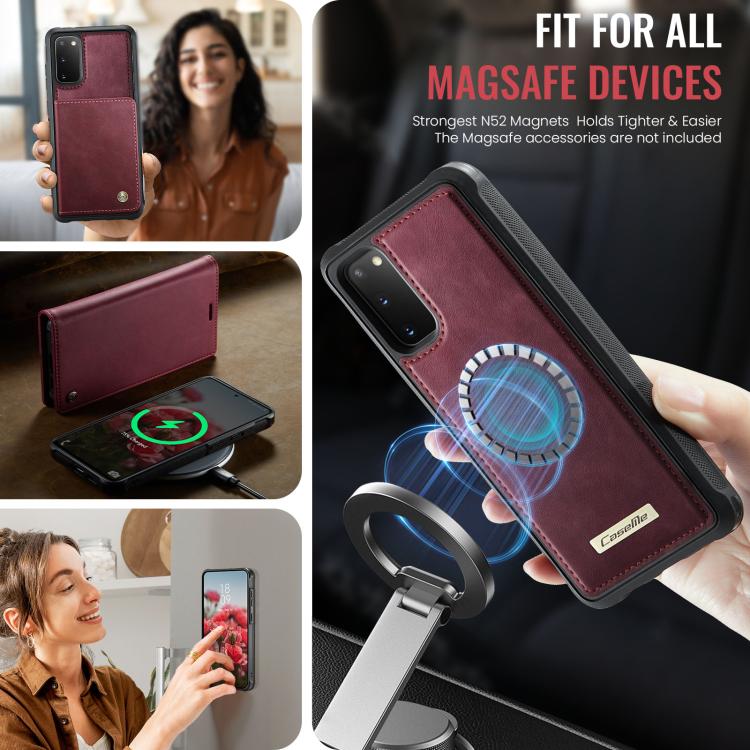 CaseMe C49 Magnetic RFID Blocking Detachable Wallet Leather Phone Case, For Samsung Galaxy S20+, For Samsung Galaxy A17, For Samsung Galaxy S24 / S25, For Samsung Galaxy S24+ / S25+