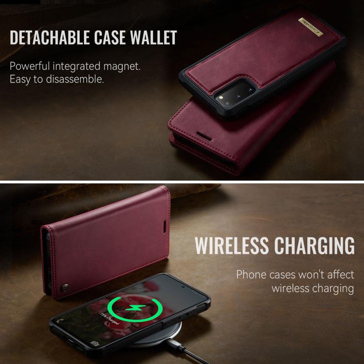 CaseMe C49 Magnetic RFID Blocking Detachable Wallet Leather Phone Case, For Samsung Galaxy S20+, For Samsung Galaxy A17, For Samsung Galaxy S24 / S25, For Samsung Galaxy S24+ / S25+