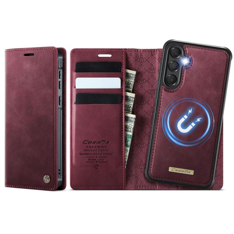CaseMe C49 Magnetic RFID Blocking Detachable Wallet Leather Phone Case, For Samsung Galaxy A14 5G / M44, For Samsung Galaxy A55 / A35 5G, For Samsung Galaxy A13 / A04s, For Samsung Galaxy A52 / A52s