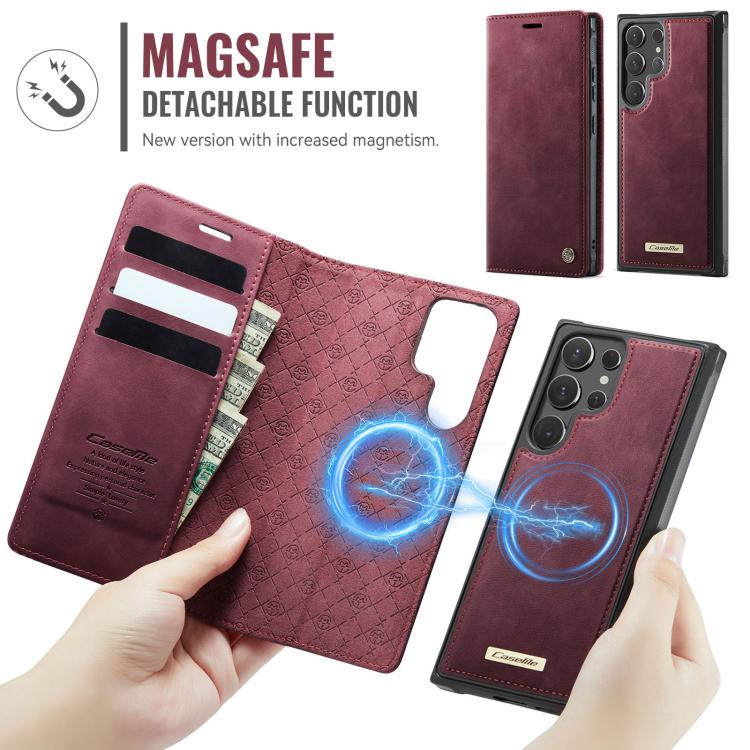 CaseMe C49 Magnetic RFID Blocking Detachable Wallet Leather Phone Case, For Samsung Galaxy S22+ 5G, For Samsung Galaxy S22 5G, For Samsung Galaxy S21 FE 5G, For Samsung Galaxy S21 5G