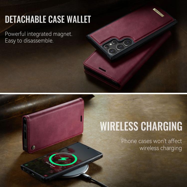 CaseMe C49 Magnetic RFID Blocking Detachable Wallet Leather Phone Case, For Samsung Galaxy S22+ 5G, For Samsung Galaxy S22 5G, For Samsung Galaxy S21 FE 5G, For Samsung Galaxy S21 5G