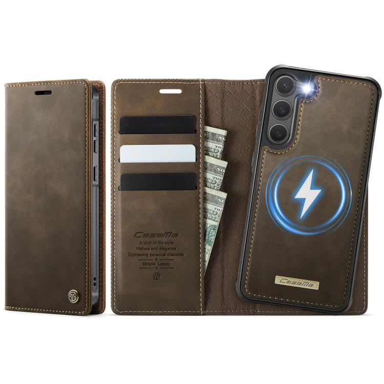 CaseMe C49 Magnetic RFID Blocking Detachable Wallet Leather Phone Case, For Samsung Galaxy S23 FE 5G, For Samsung Galaxy A54 5G, For Samsung Galaxy S23 Ultra 5G, For Samsung Galaxy S23+ 5G