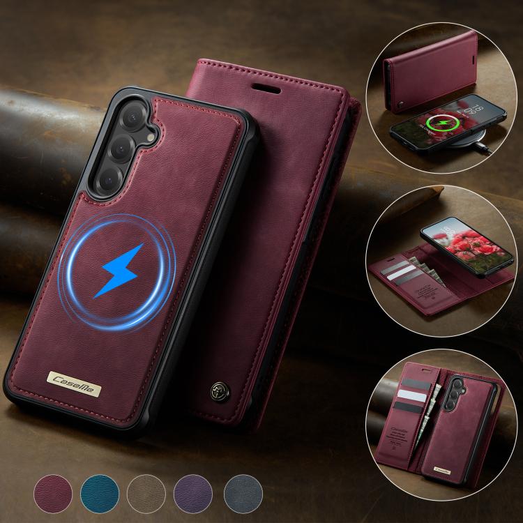 CaseMe C49 Magnetic RFID Blocking Detachable Wallet Leather Phone Case, For Samsung Galaxy A14 5G / M44, For Samsung Galaxy A55 / A35 5G, For Samsung Galaxy A13 / A04s, For Samsung Galaxy A52 / A52s