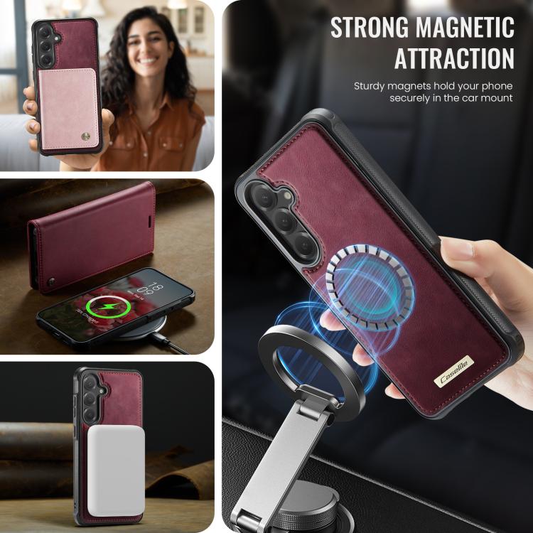 CaseMe C49 Magnetic RFID Blocking Detachable Wallet Leather Phone Case, For Samsung Galaxy A14 5G / M44, For Samsung Galaxy A55 / A35 5G, For Samsung Galaxy A13 / A04s, For Samsung Galaxy A52 / A52s