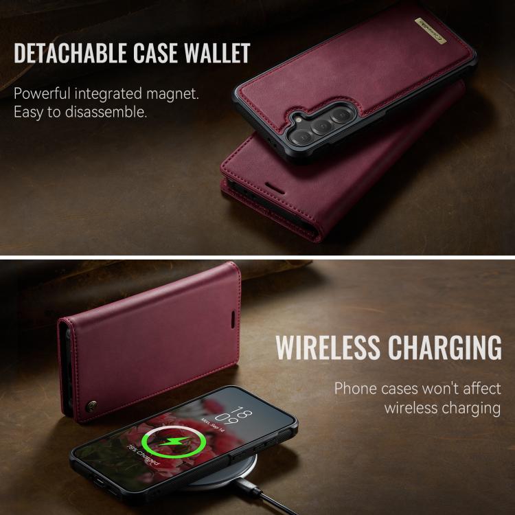 CaseMe C49 Magnetic RFID Blocking Detachable Wallet Leather Phone Case, For Samsung Galaxy A14 5G / M44, For Samsung Galaxy A55 / A35 5G, For Samsung Galaxy A13 / A04s, For Samsung Galaxy A52 / A52s