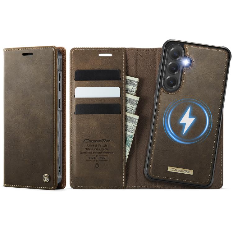 CaseMe C49 Magnetic RFID Blocking Detachable Wallet Leather Phone Case, For Samsung Galaxy A14 5G / M44, For Samsung Galaxy A55 / A35 5G, For Samsung Galaxy A13 / A04s, For Samsung Galaxy A52 / A52s