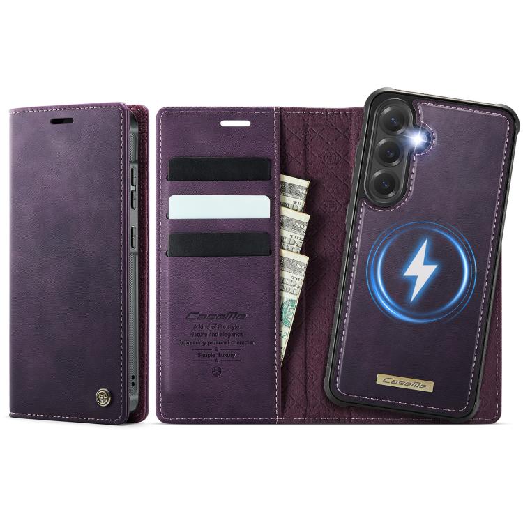 CaseMe C49 Magnetic RFID Blocking Detachable Wallet Leather Phone Case, For Samsung Galaxy A14 5G / M44, For Samsung Galaxy A55 / A35 5G, For Samsung Galaxy A13 / A04s, For Samsung Galaxy A52 / A52s