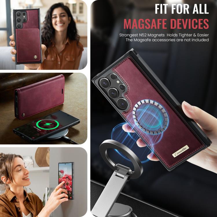 CaseMe C49 Magnetic RFID Blocking Detachable Wallet Leather Phone Case, For Samsung Galaxy A16 5G, For Samsung Galaxy S24 FE 5G, For Samsung Galaxy S24 Ultra 5G, For Samsung Galaxy A15