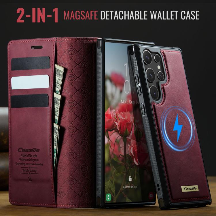 CaseMe C49 Magnetic RFID Blocking Detachable Wallet Leather Phone Case, For Samsung Galaxy A16 5G, For Samsung Galaxy S24 FE 5G, For Samsung Galaxy S24 Ultra 5G, For Samsung Galaxy A15
