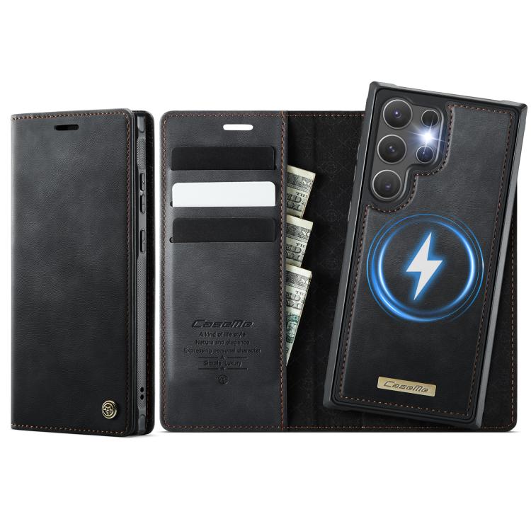 CaseMe C49 Magnetic RFID Blocking Detachable Wallet Leather Phone Case, For Samsung Galaxy S25 Ultra 5G, For Samsung Galaxy A16 5G, For Samsung Galaxy S24 FE 5G, For Samsung Galaxy S24 Ultra 5G
