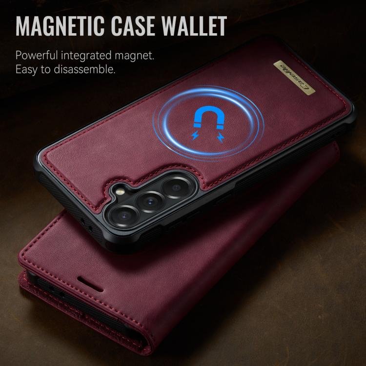 CaseMe C49 Magnetic RFID Blocking Detachable Wallet Leather Phone Case, For Samsung Galaxy S25 FE 5G, For Samsung Galaxy S25 Edge 5G, For Samsung Galaxy A56 5G, For Samsung Galaxy S25 Ultra 5G